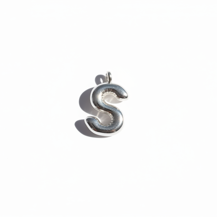 Charm lettera a palloncino grande