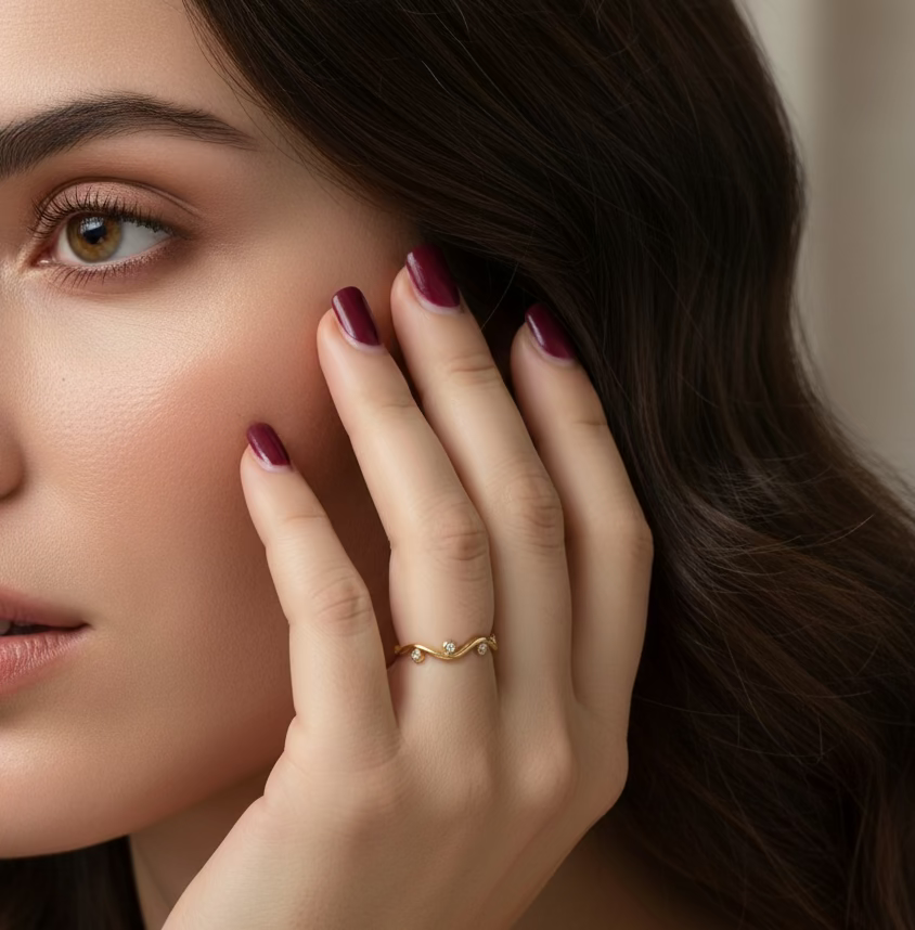 Anello luce ondeggiante in 2 colori