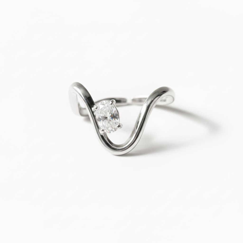 Anello sparkling waves