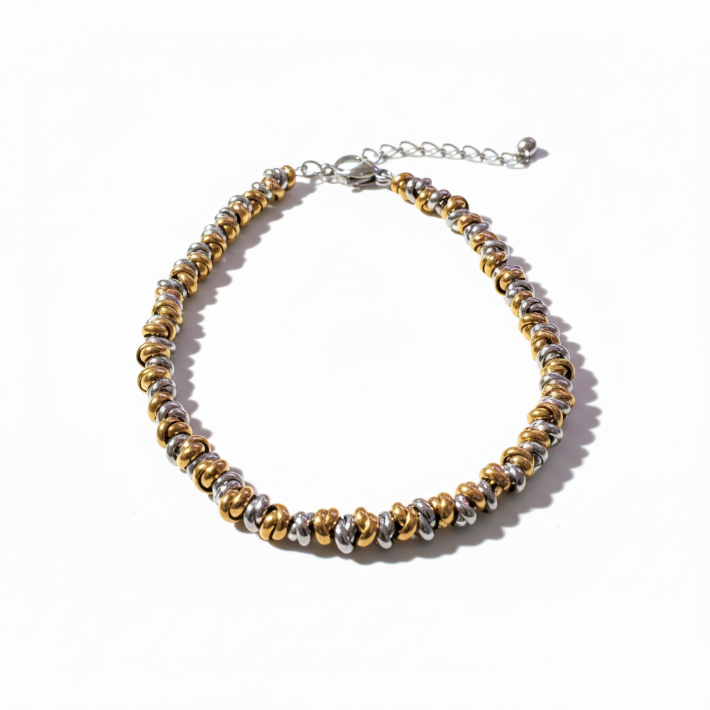 Bracciale dischetti in 3 colori