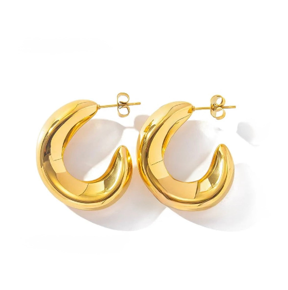 Orecchini onda in 2 colori