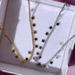 Collana con stelline in 2 colori