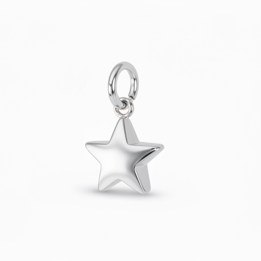 Charm stella bombato