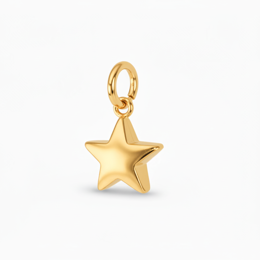 Charm stella bombato