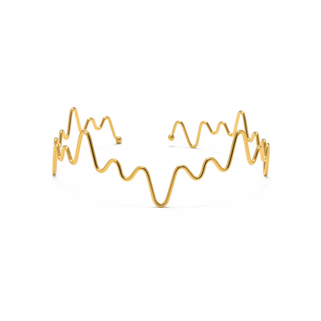 Collana rigida zig zag