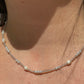 Collana con perle e perline in 2 colori