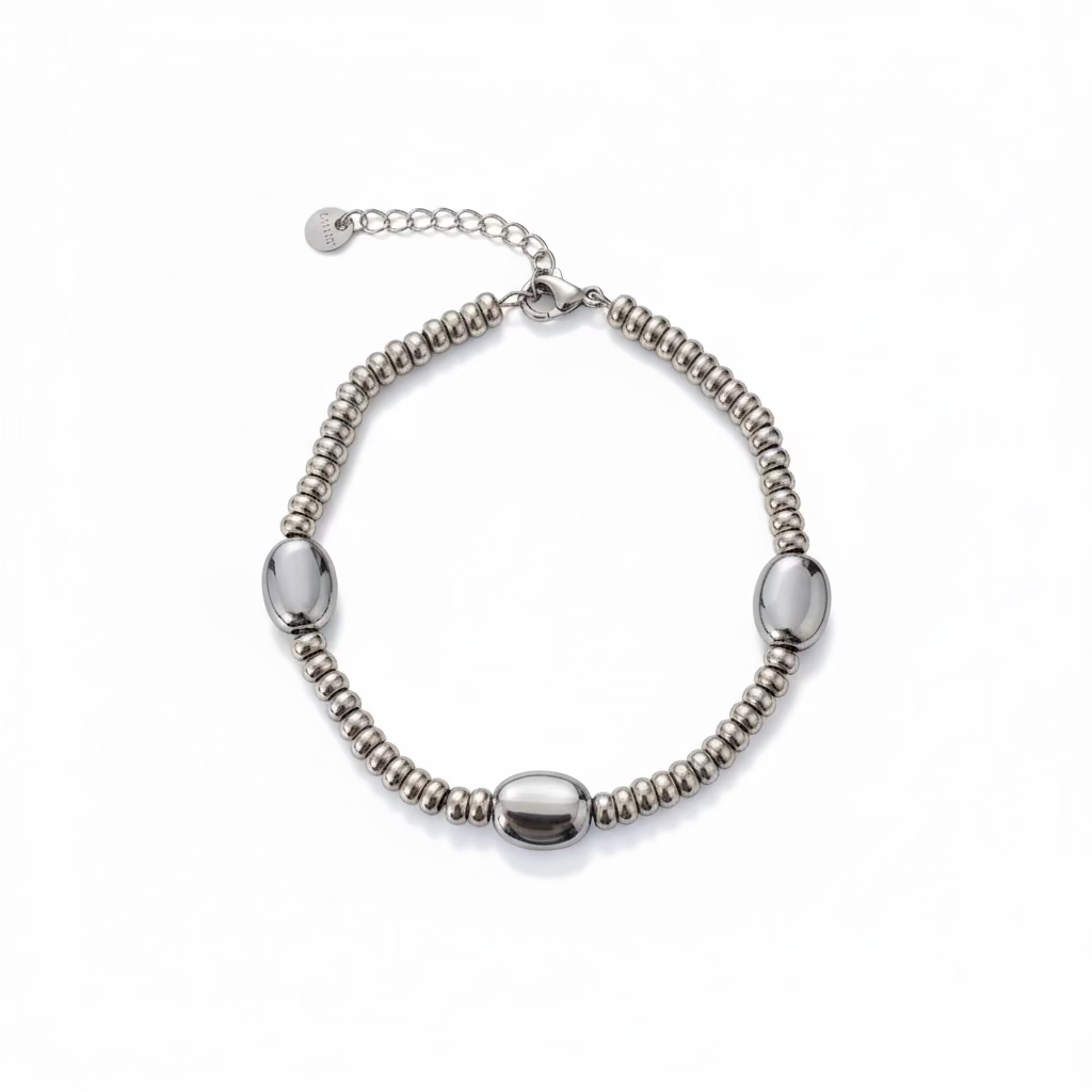 Bracciale pepite in 2 colori