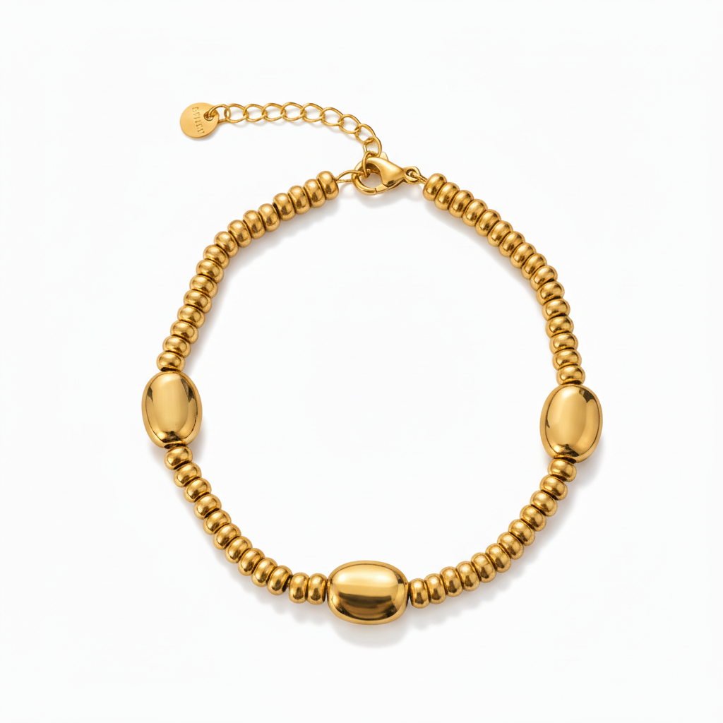 Bracciale pepite in 2 colori