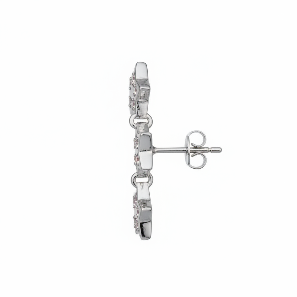 Orecchino scia di stelle in 2 colori