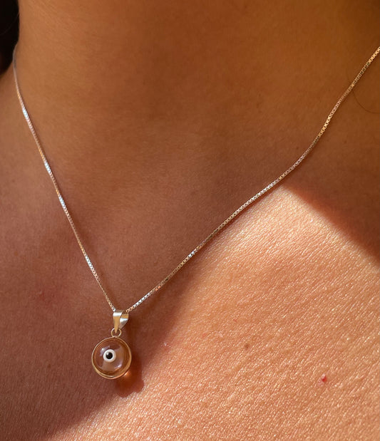 Collana con occhio di Allah rosa