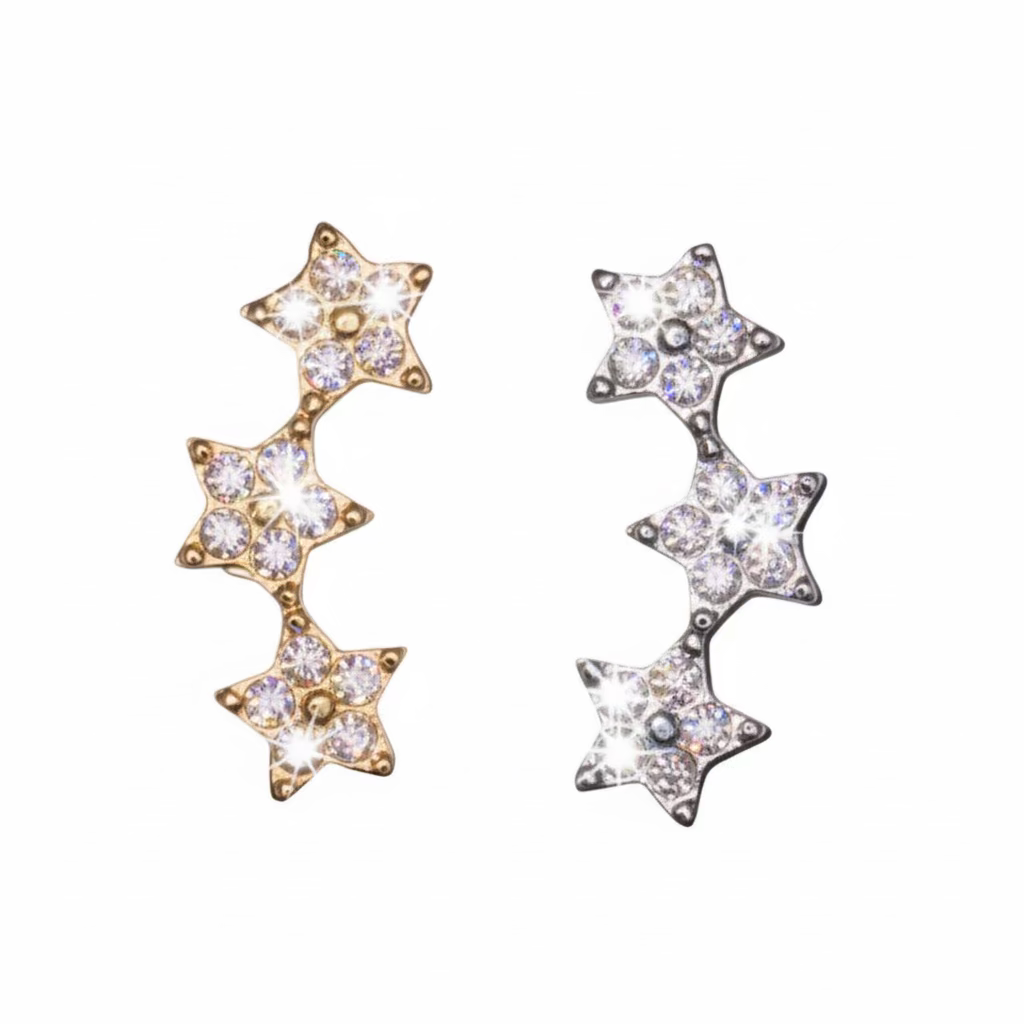 Piercing scia di stelle in 2 colori