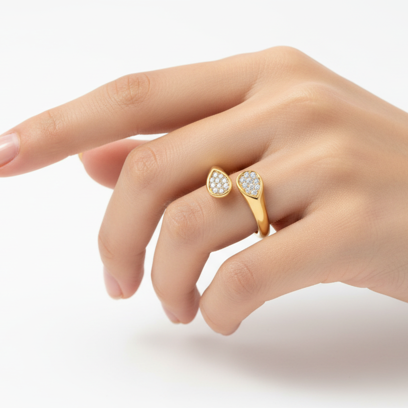 Anello double sparkling