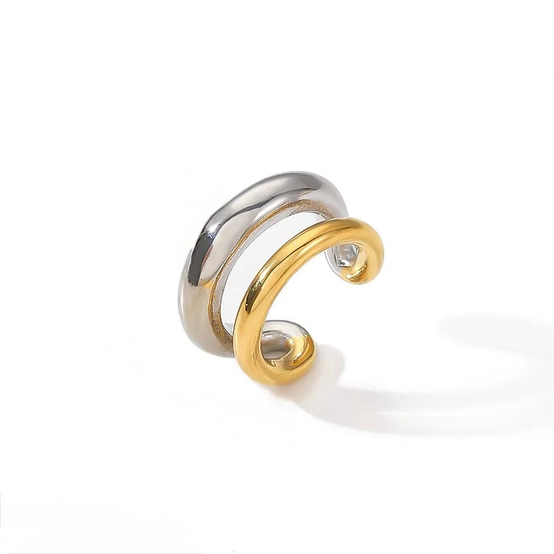 Ear cuff a due in 3 colori