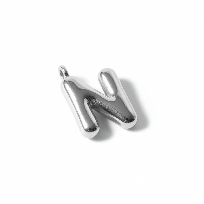 Charm lettera a palloncino grande