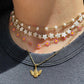 Collana con margherite in 9 colori