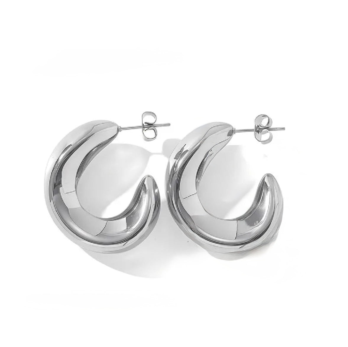 Orecchini onda in 2 colori