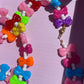 Collana con fiocchi colorati e perline