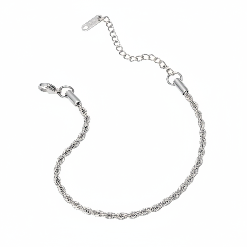 Bracciale torchon piccolo in 2 colori