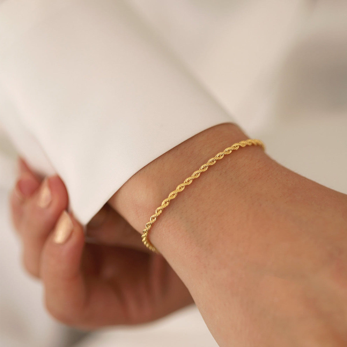 Bracciale torchon piccolo in 2 colori