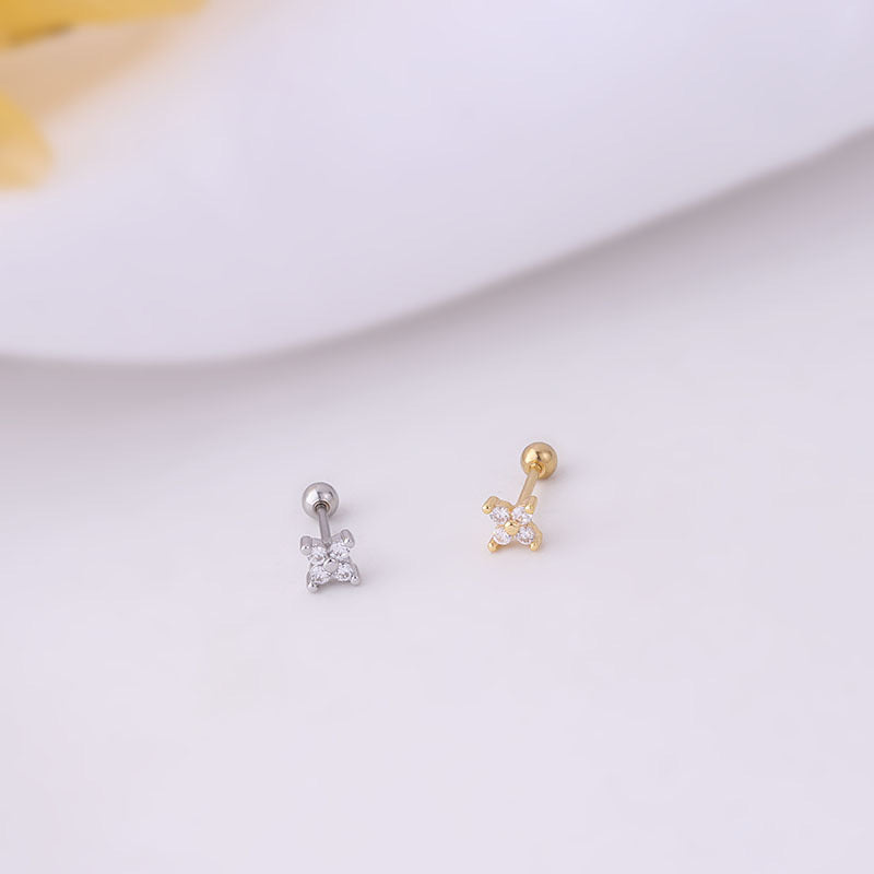 Piercing quadrifoglio mini in 2 colori