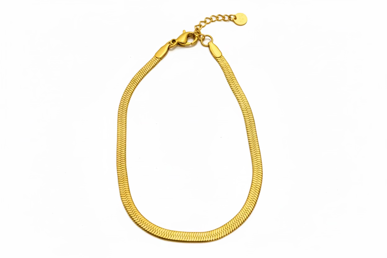 Bracciale snake piatto in 2 colori