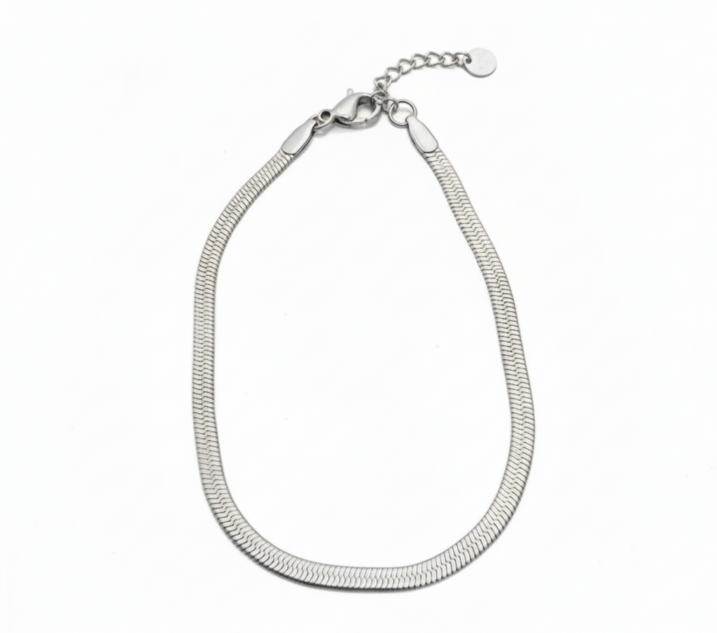 Bracciale snake piatto in 2 colori