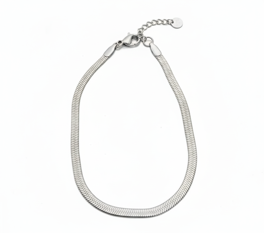 Bracciale snake piatto in 2 colori