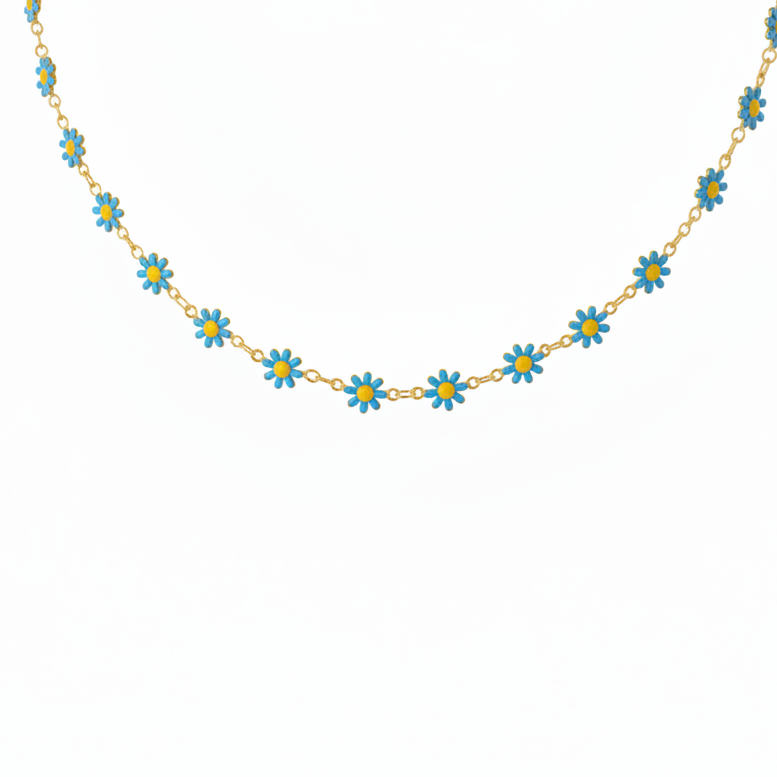 Collana fiorellina in 3 colori