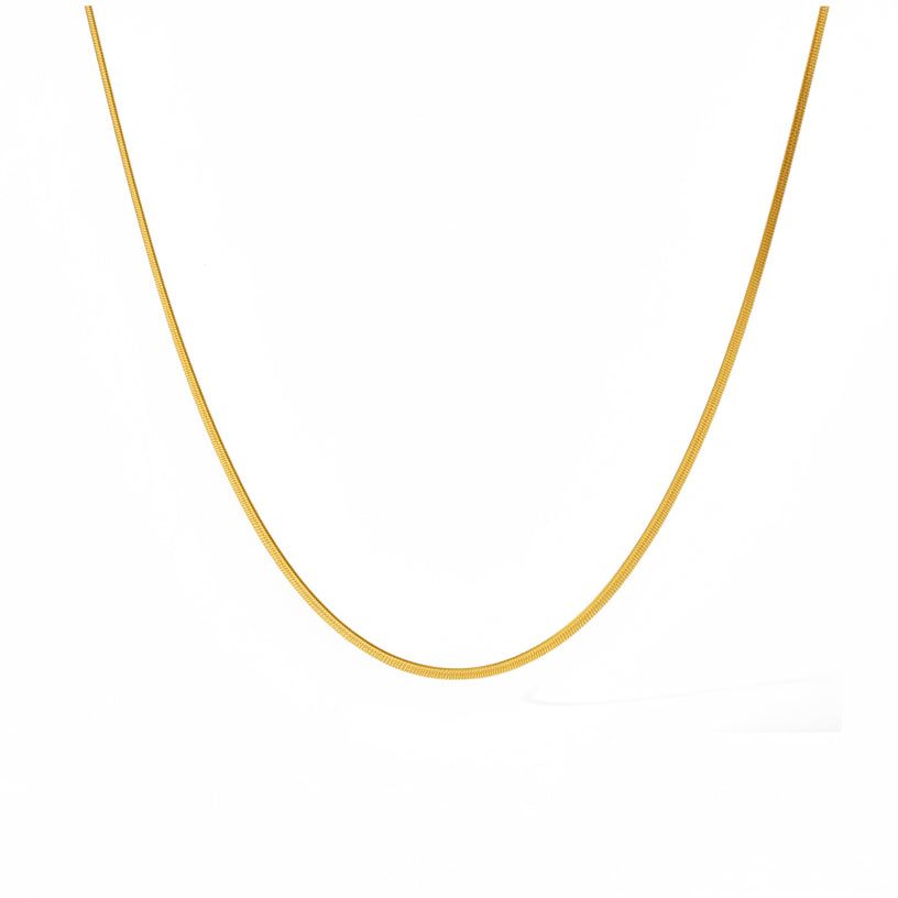 Collana snake piatta