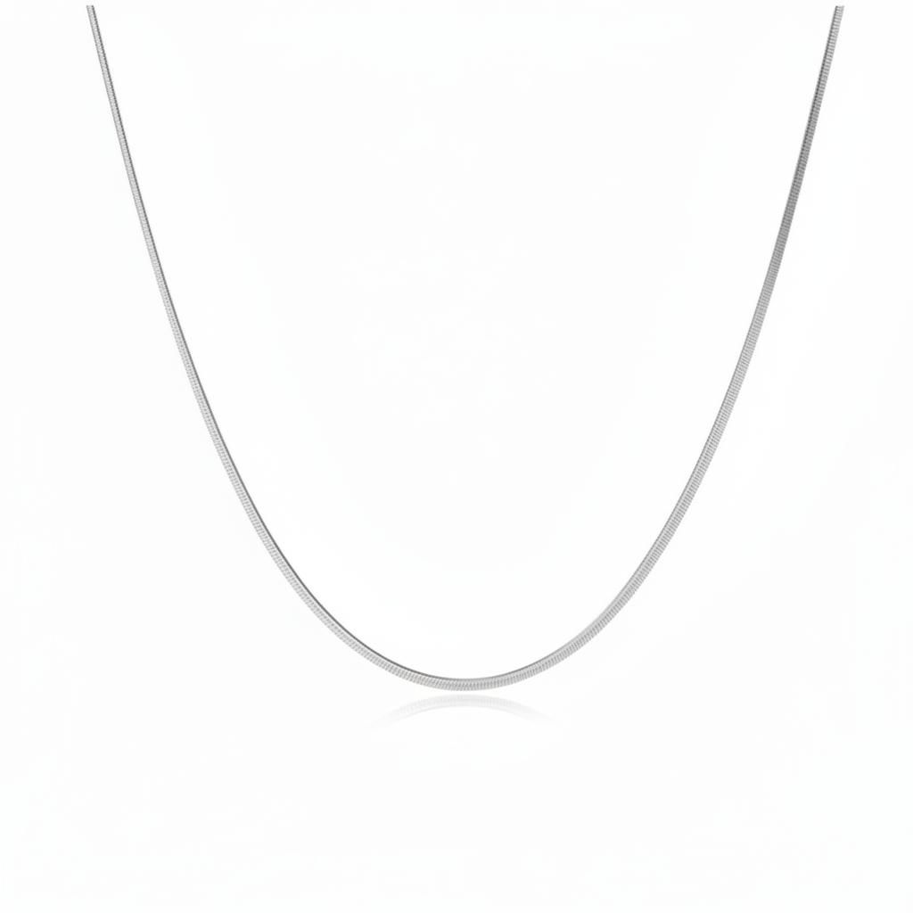 Collana snake piatta