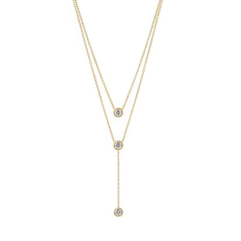 Collana tris punto luce