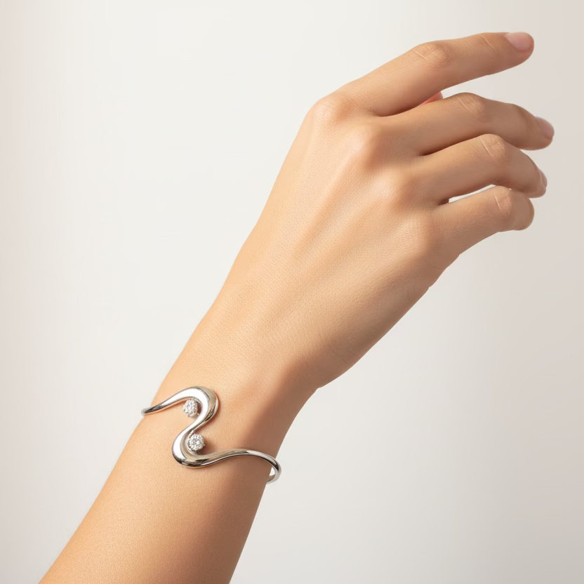 Bracciale rigido sparkling line