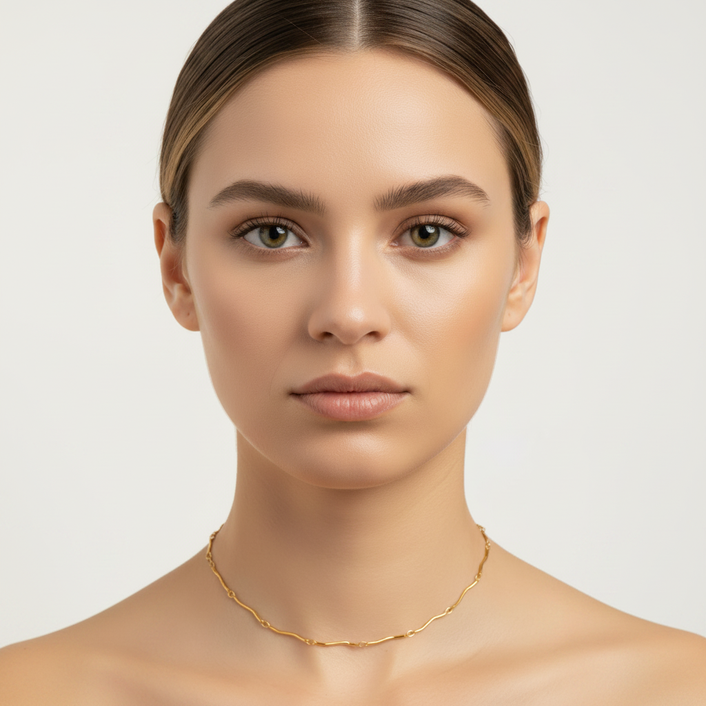 Collana chain ondulè