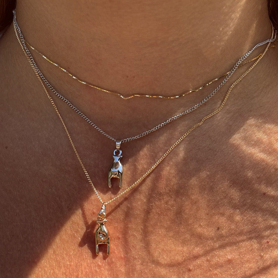 Collana corna in 2 colori