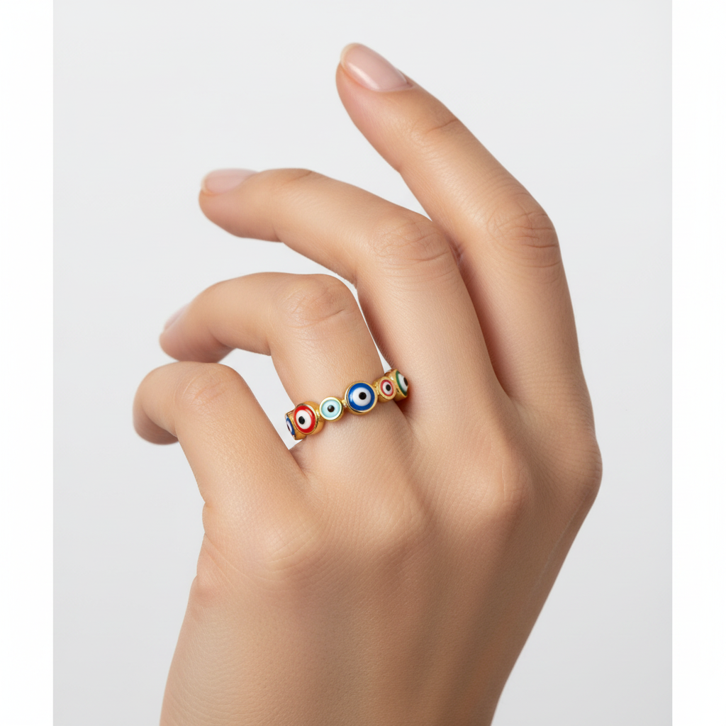 Anello con occhio di Allah