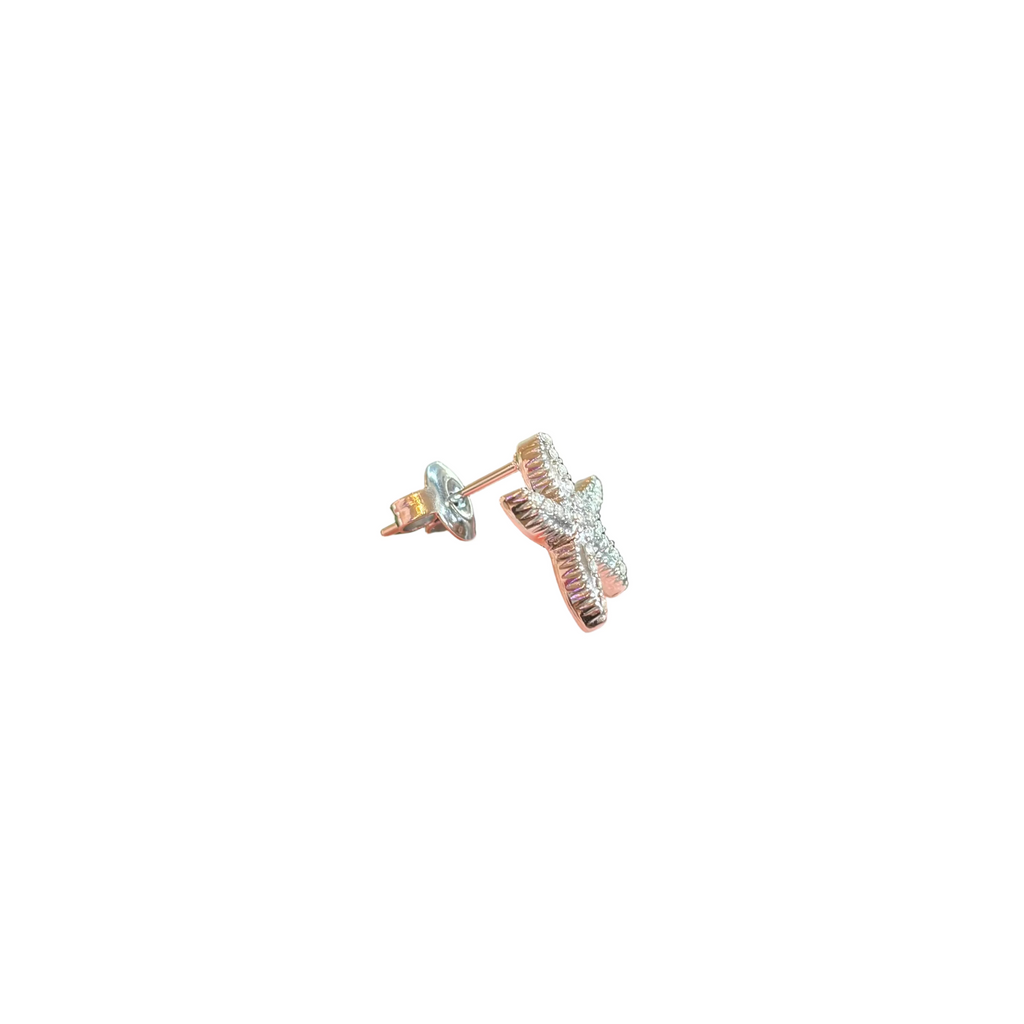 Orecchino starfish glitter