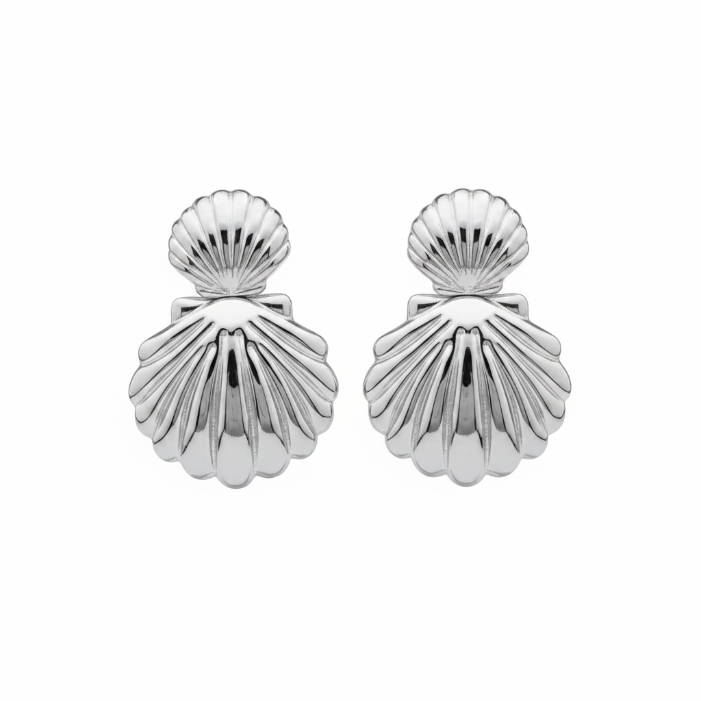 Orecchini Double Shell