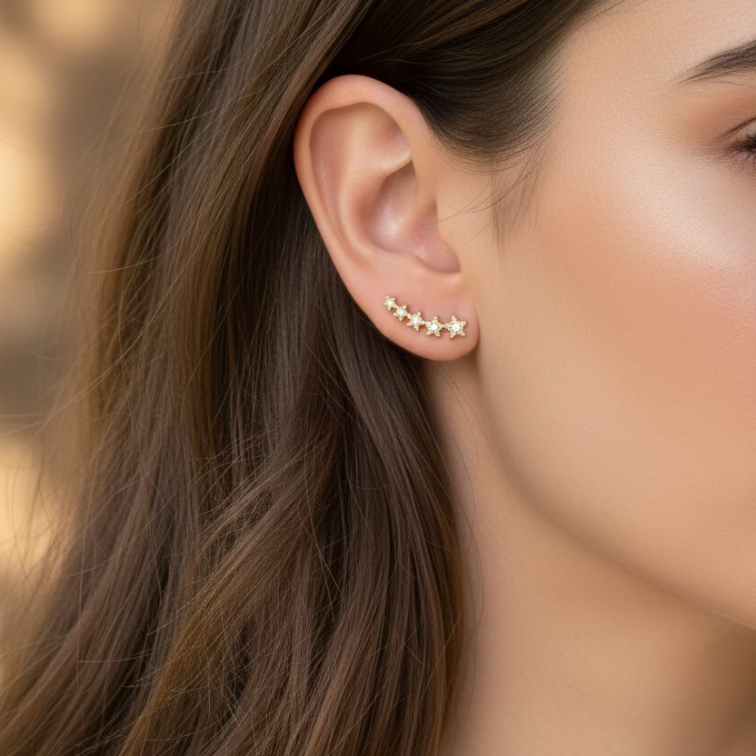 Orecchino brillio di stelle