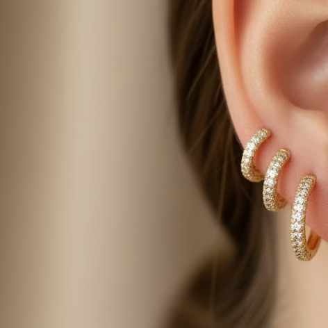 Orecchino dainty glitter