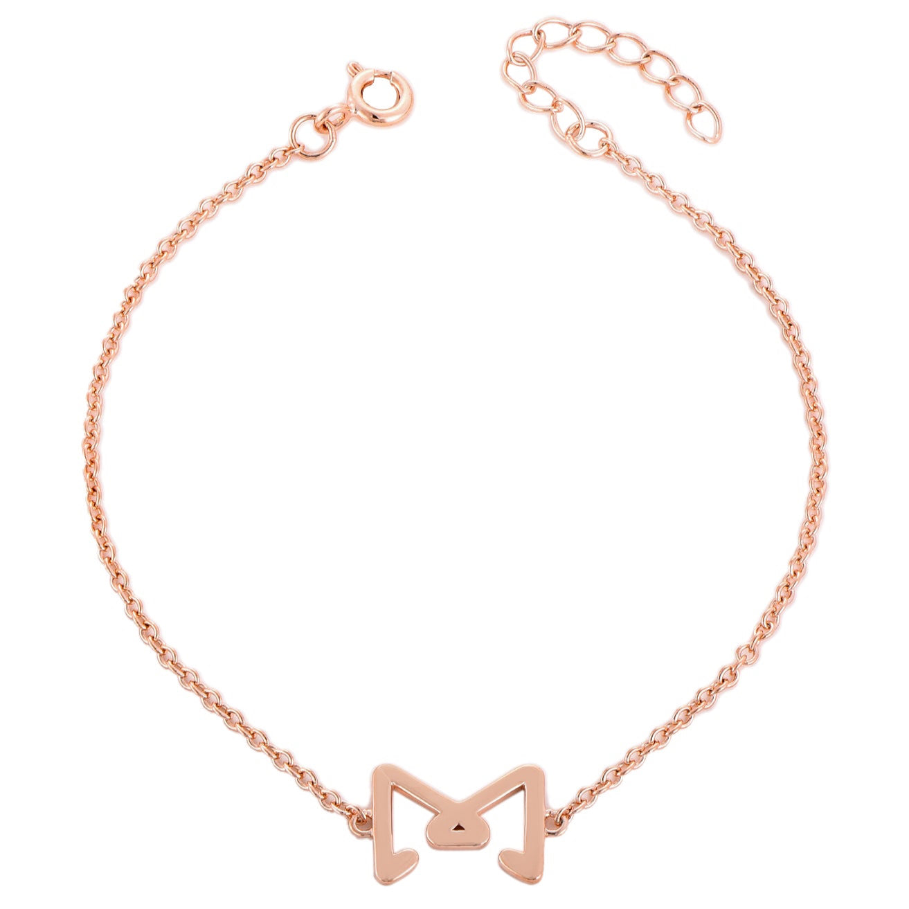 Bracciale Glowy Bow placcato oro rosa