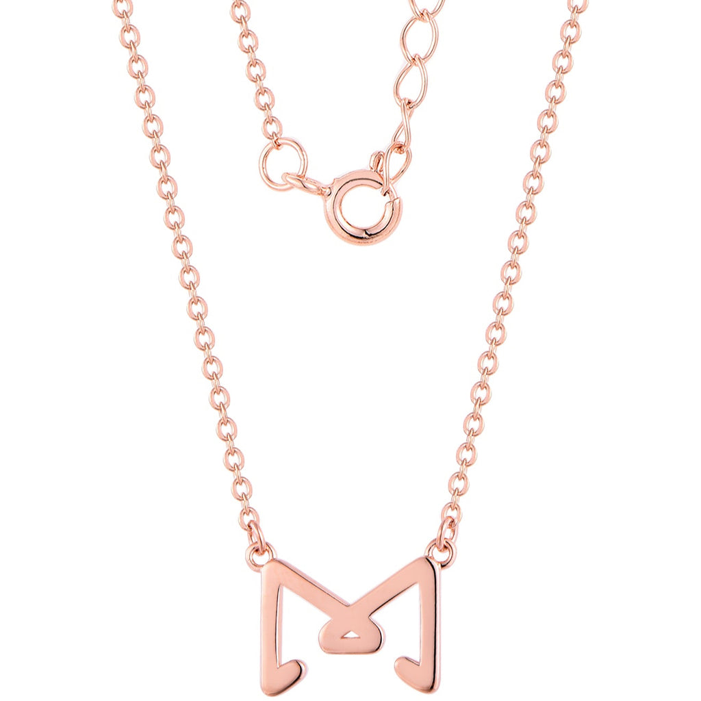 Collana Glowy Bow placcato oro rosa