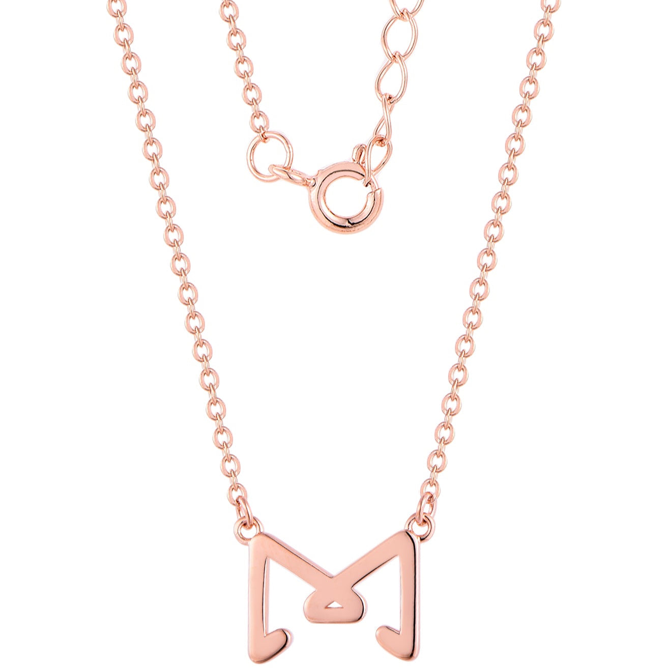 Collana Glowy Bow placcato oro rosa