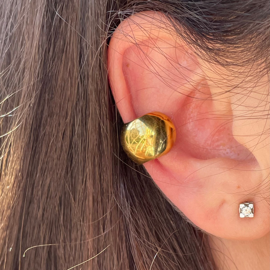 Ear cuff bombato piccolo in 2 colori