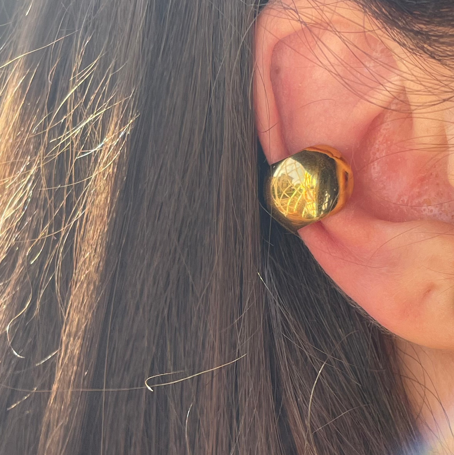 Ear cuff bombato piccolo in 2 colori