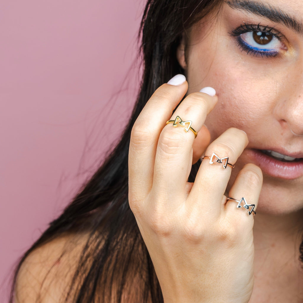 Anello Glowy Bow argento