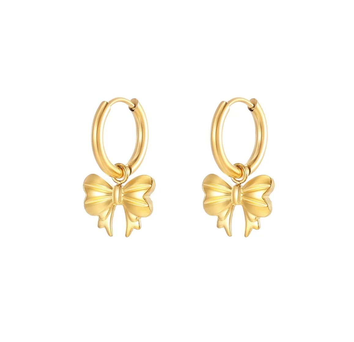 Orecchino fiocco in 2 colori