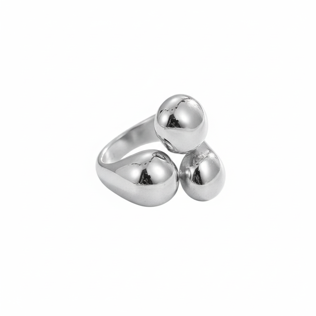 Anello bold tris in 2 colori