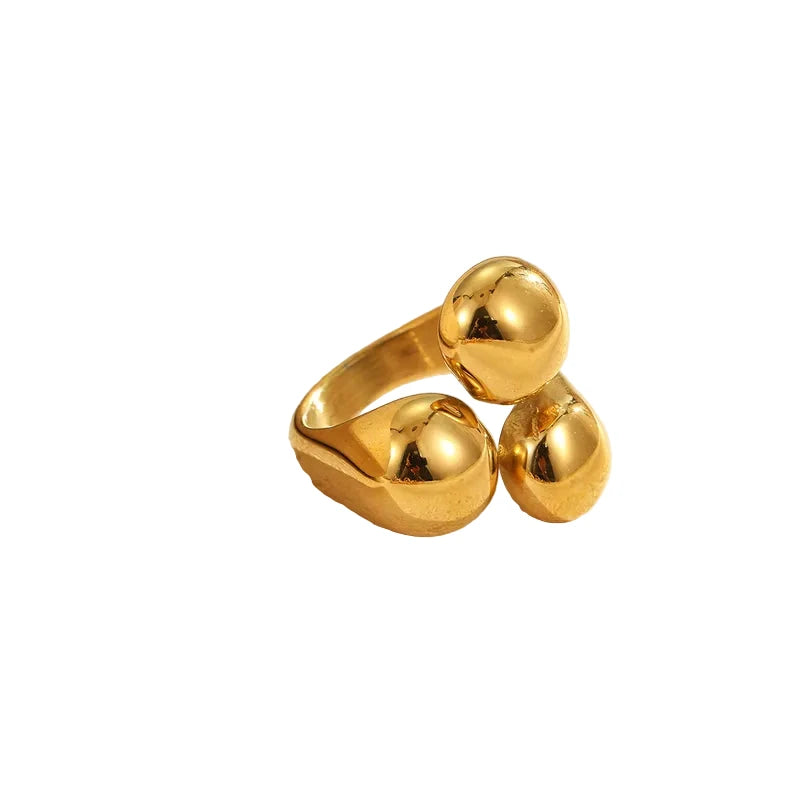 Anello bold tris in 2 colori