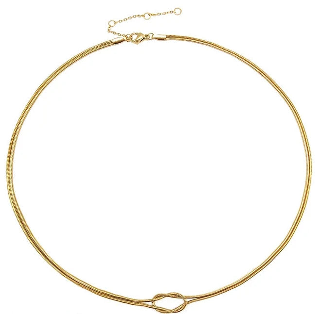 Collana nodo largo in 2 colori