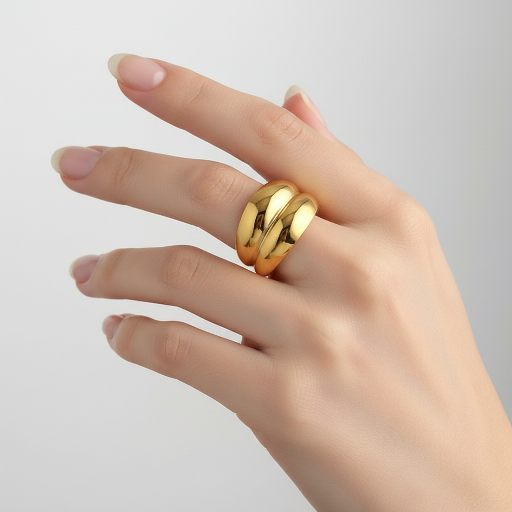 Anello bold in 2 colori